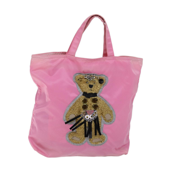 PRADA Hand Bag Nylon Pink Auth yk11651 - Picture 13 of 16